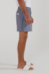 24/7 LOUNGE LINEN SHORTS IN SLATE