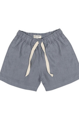 24/7 LOUNGE LINEN SHORTS IN SLATE