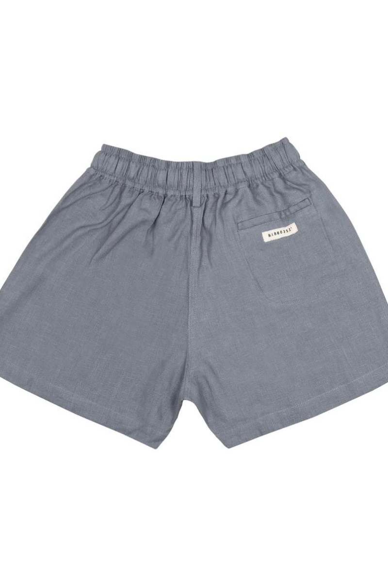 24/7 LOUNGE LINEN SHORTS IN SLATE