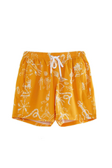 RECYCLED SWIM SHORTS IN MANGO TATTOO PRINT