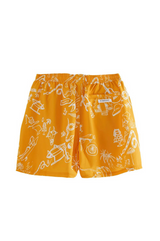 RECYCLED SWIM SHORTS IN MANGO TATTOO PRINT