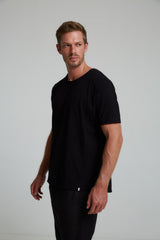 OVERSIZED BAMBOO T-SHIRT IN BLACK