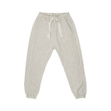 SOCIETY LOUNGE LINEN LONG PANTS IN OAK STRIPE