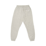 SOCIETY LOUNGE LINEN LONG PANTS IN OAK STRIPE